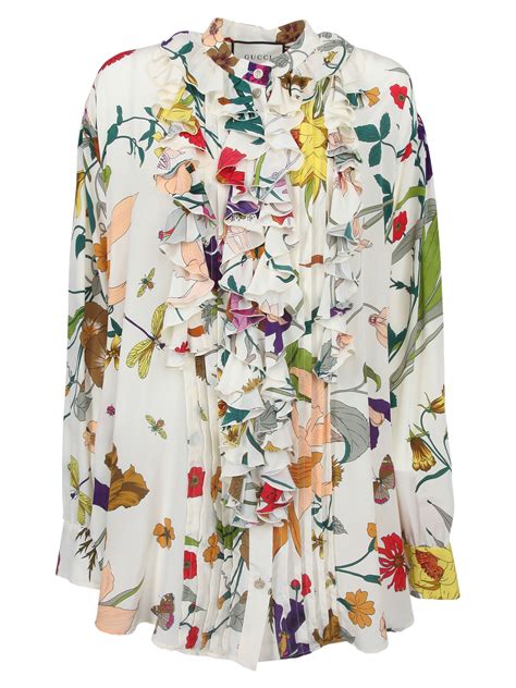 gucci floral blouse green white accent|topi Gucci original.